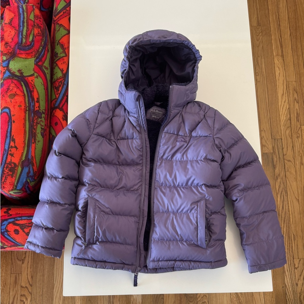 L.L. Bean Girls' Purple Puffer Jacket
